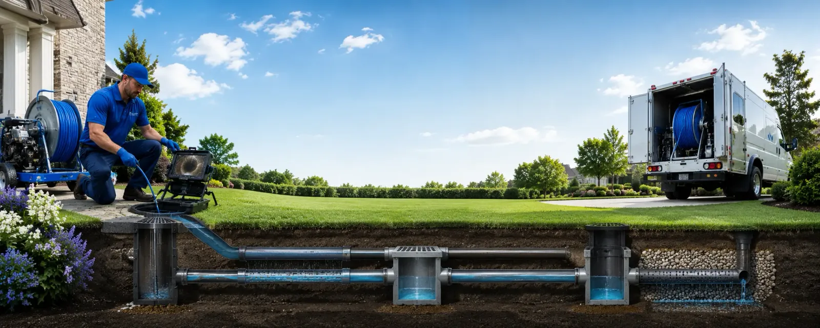 Outdoor drain cleaning information for Burton, MI